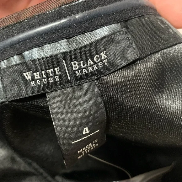 Nwt Whbm Strapless Feather Print Dress - Picture 8 of 9